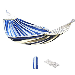 Hamaca para Camping Hammock Hamaca Doble 2 Persona Tela De Lona Gruesa Hamaca para Patio Porche Jardín Patio Trasero Descanso Al Aire Libre Y Interior precio