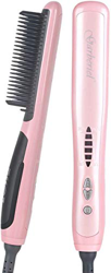Cepillo Alisador de Cabello, 2 en 1 Profesional PTC Cerámica Eléctrica Rizador Lónico, Calentamiento Ultrarápido en 30s, Antiquemaduras 6 Modos Enchuf precio