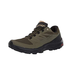 Salomon Outline GTX Zapatillas De Sanderismo Impermeables De Hombre, Verde oliva/Gris (Burnt Olive/Black/Safari), 40 EU en oferta