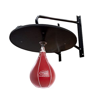 Juego de boxeo Pera Rápida Roja Special Sport con Plataforma Instalación en pared, Accesorios incluidos