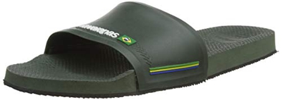 Havaianas Slide Brasil, Sandalias deslizantes Unisex Adulto, Verde Oliva, 39/40 EU