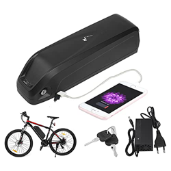 Sinbide 36V/48V Batería de Bicicleta Eléctrica, 10Ah/13Ah/17Ah Ebike Batería de Litio Reemplazada Batería Hailong, con Puerto USB Cargador Cerradura A características