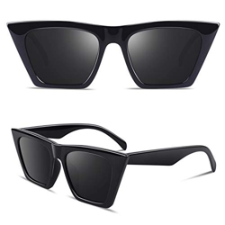GQUEEN GQZ7 - Gafas de sol con diseño de ojo de gato, estilo MOD, protección UV Kurt Cobain, color negro características