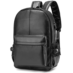 SPAHER Mochila de Cuero Computadora portátil de 15.6 Pulgadas Mochila Informal Unisex Mochila para iPad Mochila Escolar Senderismo Viaje Equipaje de N en oferta
