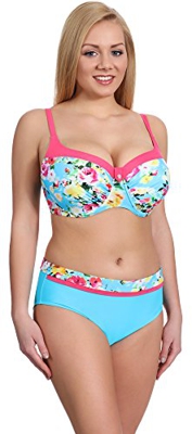 Merry Style Conjunto Bikini Sujetador y Bragas Bañador 2 Piezas Mujer P190-57MIA (Patrón-2, EU(Top 75 H / 38)=ES(90H/40))