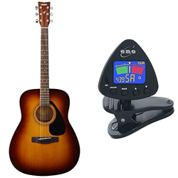 Yamaha F310 Guitarra Acústica - Guitarra Folk 4/4 De Madera, 63.4 Cm, 25 Pulgadas, 6 Cuerdas Metálicas + Eno Clip Para Afinador De Guitarra Y Ukelele, características