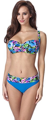 Merry Style Conjunto Bikini Sujetador y Bragas 2 Piezas Mujer F13 2 (Patrón-319, ES (Top 95G / Bragas 42))