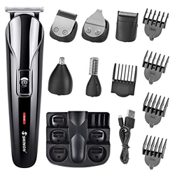 Barbero Electrico Cortapelos, Recortador de Barba y Precisión 6-In-1, Afeitadora Corporal para Hombres Profesional Cortapelos Máquina de Afeitar Inalá en oferta