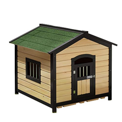 XIAOSAKU Perrera para Perros Gatos Caja de Pet del Panel, con la Puerta de la Mascota con Llave.De pie.Casa Interior y Exterior para Mascotas. Suminis