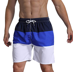 Bañador Natacion Hombre Rayas Flores Bañadores Hombre Secado Rapido Traje de Baño Hombre Bañador Surf Corto Deportivo Piscina Natación Playa Surfero H en oferta