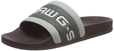 G-STAR RAW D14080, Sandalias deslizantes. Hombre, Dk Plum 3593 C440-Lámpara de Techo, 43 EU