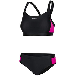Aqua Speed Naomi Tankini para Señoras | Dos Piezas | Tejido Vita | Resistente al Cloro y a la Crema/Aceite Solar | 18. Negro - Rosa | Tamaño: 36 características