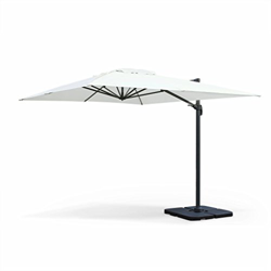 Alice's Garden Sombrilla, Parasol excentrico Rectangular, Antracita Crudo 300x400cm, Base giratoria - St Jean de Luz precio