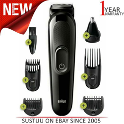 Braun 6-in-1 MGK3220 Men's Trimmer│Face, Ear & Nose Multi-Grooming│Hair Clipper precio
