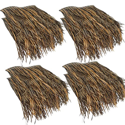 Paja Rollo de Hierba Fusión En Caliente,no Se Pudrirá,Retardante De Llama Y Más Seguro,usarse como Gazebo Jardín Sombrilla Tiki Bar(Size:24pcs,Color:P precio