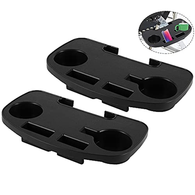 2 bandejas laterales con clip en la bandeja de la taza del teléfono para tumbonas de gravedad cero tumbona de camping, sillas de pesca, accesorios rec