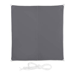 Relaxdays, Gris, Toldo Vela Cuadrado, Impermeable, Protección Rayos UV, con Cuerdas para tensar, 3 x 3 m precio