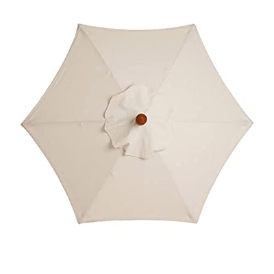 LSFYYDS 6 varillas de diámetro de 2,7 m, colorido toldo de repuesto para exteriores UV de doble capa, techo de cenador al aire libre, cubierta superio