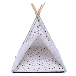 VILLCASE Pet Tipi Perro (Cachorros) & Gato Cama Portátil Pet Tienda & Casas para Mascotas Portátil Tienda de campaña Lavable Transpirable Jaula (Estre características