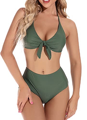 UMIPUBO Bikinis Mujer Traje de Baño Conjunto Bañador Ropa de Playa Dos Piezas Inclinarse Bikini Sets Push up Sujetador Acolchado Bra Tops y Braguitas 