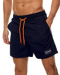 iMixCity Hombre Bañadores de Natación Pantalones Cortos Baño Bóxers Playa Shorts (Negro, EU L =Tag XL) precio