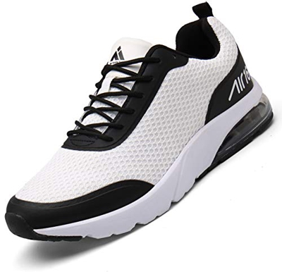 Mishansha Air Zapatos de Correr Mujer Respirable Zapatillas de Running Femenino Antideslizante Calzado Casual Sneakers Caminar Blanco, Gr.41 EU