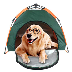 EFINNY Dog Cat Tiendas de campaña Pet Travel Bed Pop Up Beach Tent Campamento portátil al Aire Libre en oferta