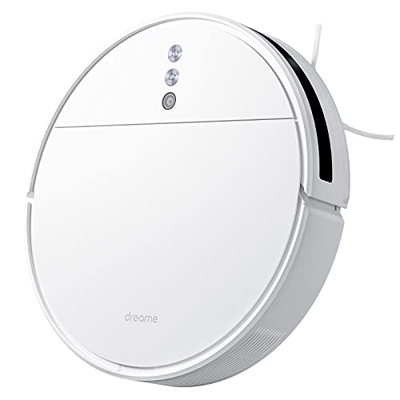 Dreame F9 Robot Aspirador y Fregasuelos, 2500 PA, Control de aplicación de 150 Minutos para Pisos Duros, alfombras y Pelo de Mascotas (Blanco)