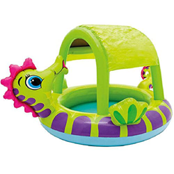 Piscina hinchable, caballito de mar plegable, estanque cubierto, centro de juego de agua, piscina hinchable para bebés, spinning, piscina hinchable pa en oferta