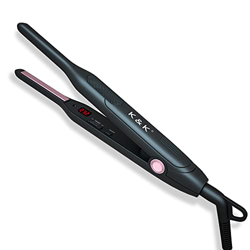 Mini plancha para el pelo rizada y recta, 2 en 1, efecto rizado, ondas suaves o cabello liso, cerámica, temperatura ajustable de 50 a 232 grados, plan características