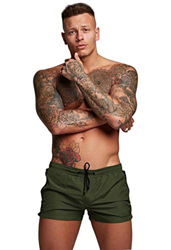 LOFHAS Shorts de baño para Hombre Shorts de natación de Surf Pantalones de Fitness con cordón Pantalones Cortos para Deportes acuáticos (Secado rápido en oferta