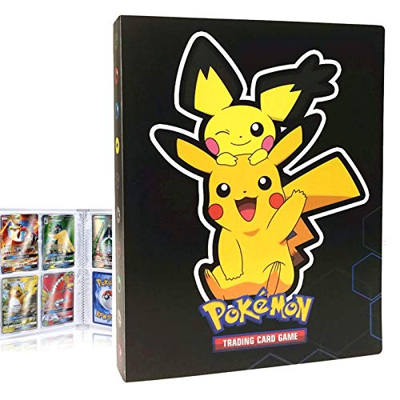 Album Compatible con Cartas Pokemon, Album Cartas Carpeta Cartas Compatible con Pokemon GX, Álbum de Cartas coleccionables de Pokémon, Capacidad para 