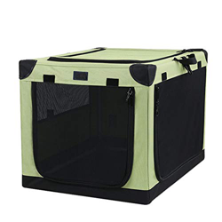 Perrera para Perros Gatos Montado en un automóvil, Perrera, Excursión de viaje Jaula para perros plegable Aislamiento de mascotas Espacio Mediano Gran precio