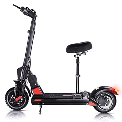 HUABANCHE Patinete electrico con Asiento, 500W 45 km Largo Alcance, 50 km/h 48V 13AH Patinete electrico Adultos y Bocina Electrónica Pantalla LCD, Neu