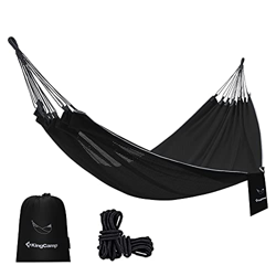 KingCamp Hamaca Jardin Doble Ultraligera Hamaca Colgante Transpirable en Seda de Hielo 320 × 150cm Hamaca de Camping para 2 Personas Carga 200 kg para en oferta