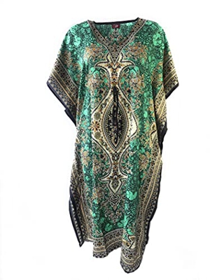 Moda étnica kaftan largo estilo oriental caftan poliéster boubou africano verano vestido kaftan djellaba mujeres bohemia playa playa oversize caftan