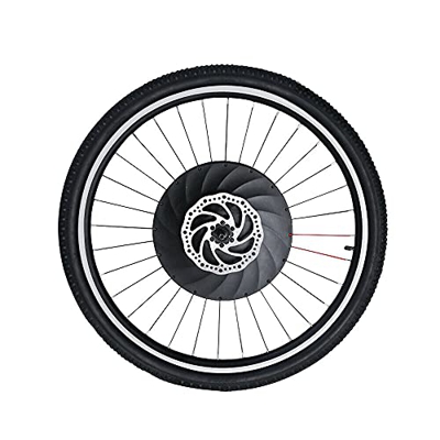 Kit de conversión para bicicleta eléctrica de 240 W, rueda delantera y motor de 26 pulgadas