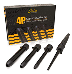 Aria Beauty 4P Curler Juego Black – Juego comprensivo de rizador – Garantía para 3 años características