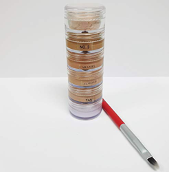 Xanthelasma Corrector Pila con polvo fijador, corrector y cepillo (mediano) características