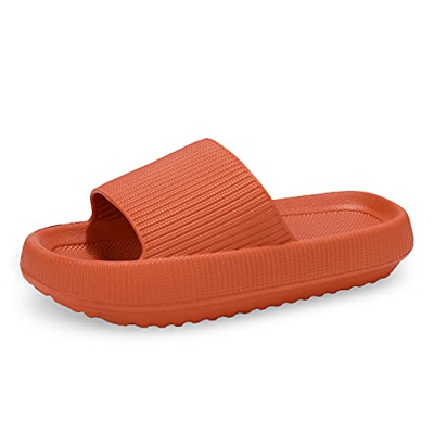incarpo Unisex Chanclas y Sandalias de Piscina para Mujer Zapatillas Casa Hombre Verano Pantuflas de baño,Naranja,40/41