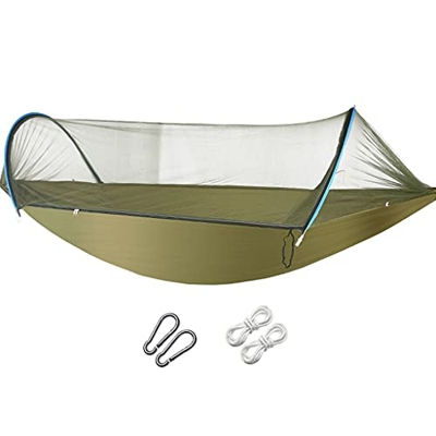 ZSP Hamaca Hamaca de Camping portátil con Correas de árboles para Exteriores Mochila Exterior Supervivencia y Viajes Balancearse (Color : Green)