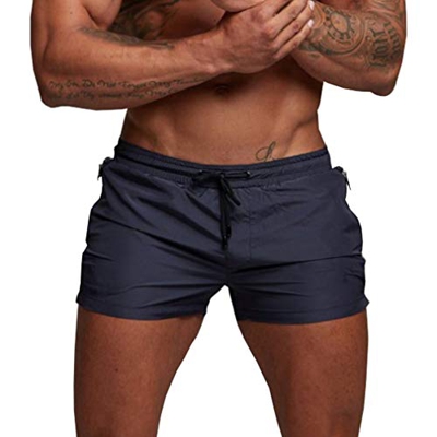 Yying Bañador Hombre Sexy Slim Pantalones Cortos Secado Rápido Interior de Malla Bañadores Natacion Ligero Moda Shorts Bóxers Pantalón de Playa con Bo