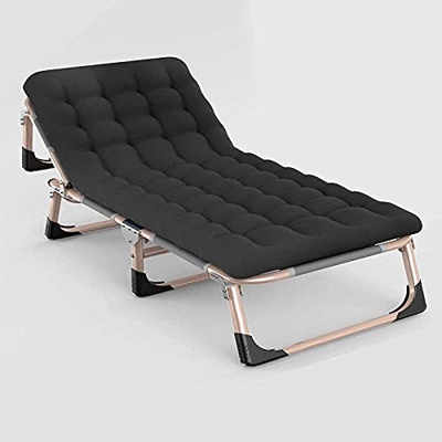 HJRBM Reclinable Plegable, Tumbonas Plegables Zero Gravity, Tumbona reclinable para jardín reclinable, Portátil, Reclinable Ajustable Zero Gravity-Gri