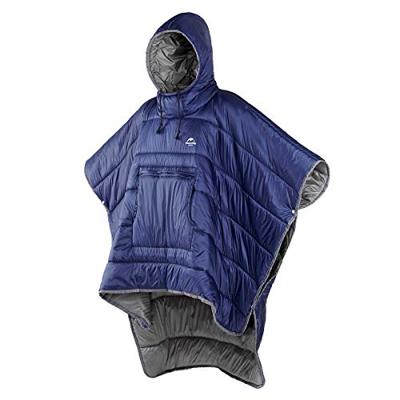 Naturehike Saco de dormir de capa ultraligero apto para senderismo, camping, poncho de invierno, colcha pequeña (azul marino)