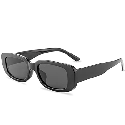 XCSM Gafas de Sol rectangulares para Mujeres, Hombres, Moda, Gafas de Sol cuadradas Vintage, protección UV400, Gafas Retro, Gafas de Playa para Exteri