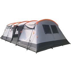 Skandika Hurricane - 12 Personas - Tienda de campaña Familiar - túnel - mosquiteras - 700 x 405 cm (sin Suelo Cosido) en oferta