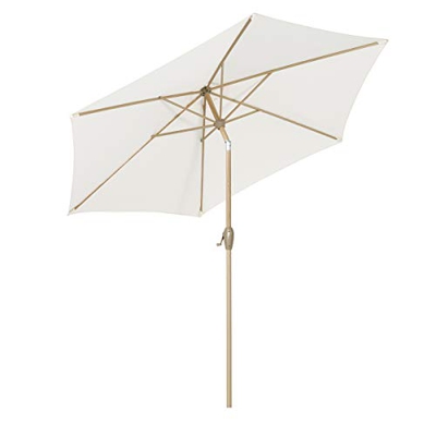 Sekey® sombrilla Parasol para terraza jardín Playa Piscina Patio diámetro 270 cm Protector Solar UV50+ Bosque Verde