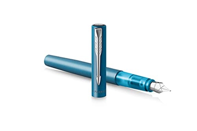 PARKER Pluma estilográfica Vector XL Matte Teal M, color azul