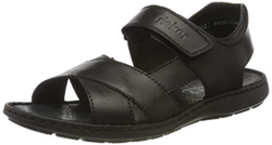 Rieker Frühjahr/Sommer 28963, Sandalias con Punta Cerrada Hombre, Negro (Nero 00), 42 EU características