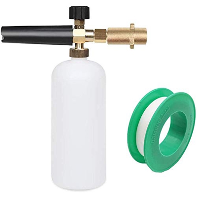 Snow Foam Lance Lanza de Espuma Ajustable 1L Botella Dispensador de Jabón Cañón de Espuma Boquilla Compatible con Karcher K K2/K3/K4/K5/K6/K7 Pistola 